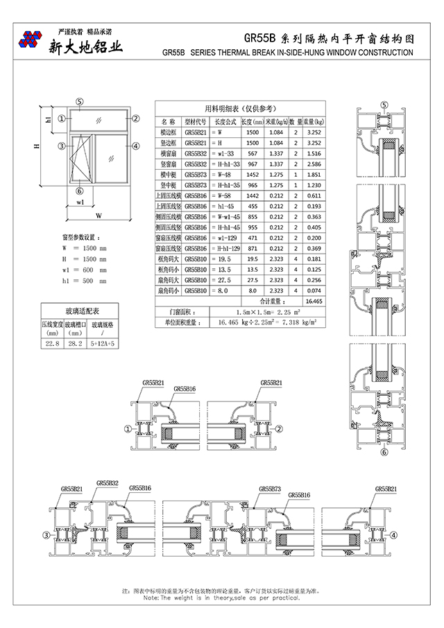 GR55B series of heat to open the doors and windows